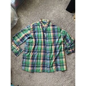 NWT Polo Ralph Lauren Shirt Men’s 4XB Plaid Pony Stretch Casual Long Sleeve $110